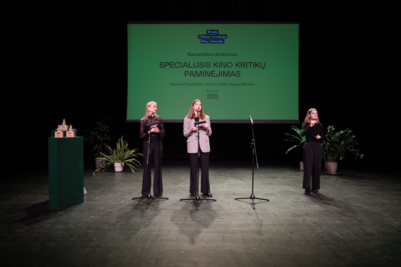 Iškilmingoje ceremonijoje paskelbti Vilniaus trumpųjų filmų festivalio nugalėtojai