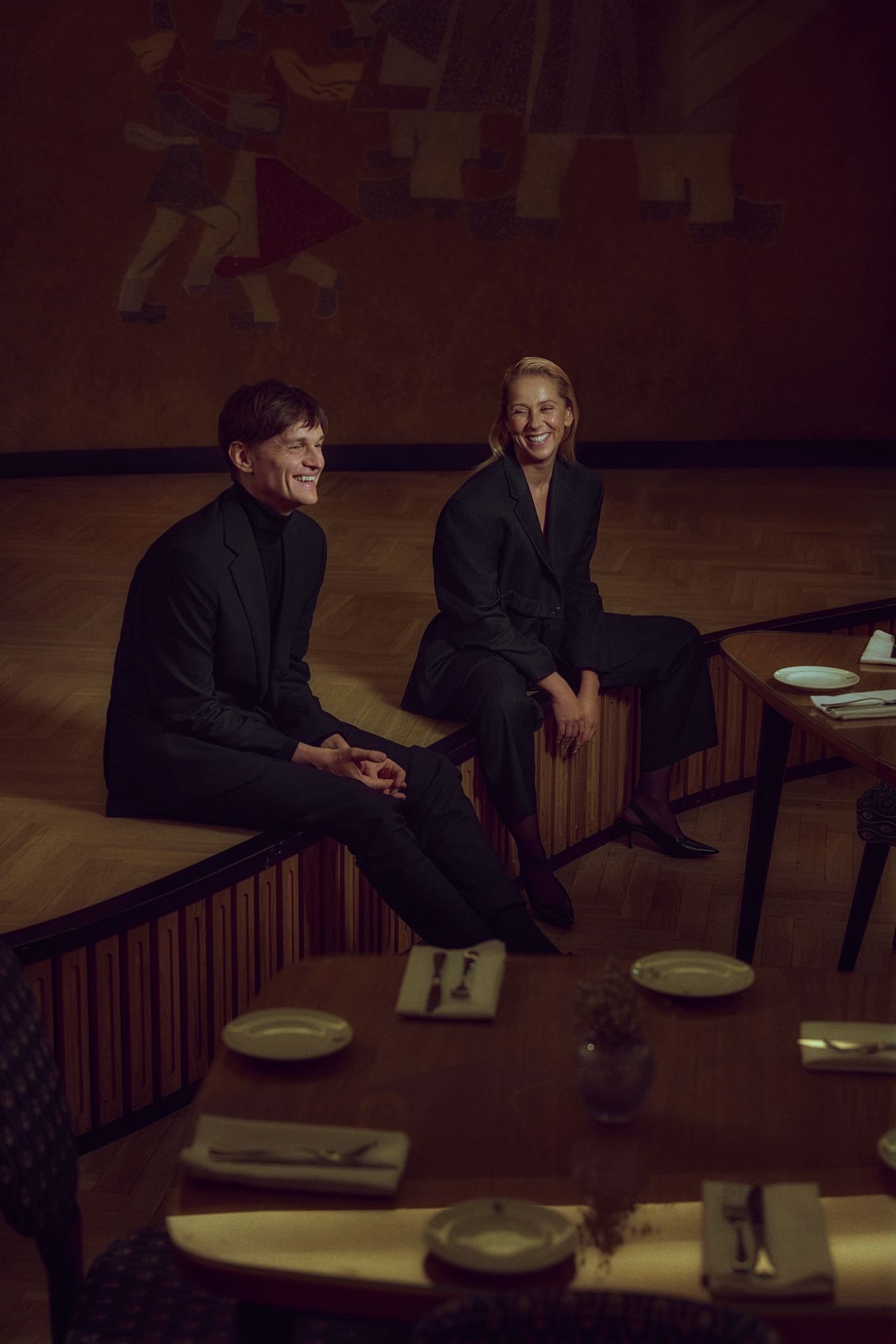 Režisierius K. Kaupinis ir aktorė I. Stasiulytė. Audriaus Solomino nuotr.